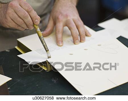 Craftsman making book bindings View Large Photo Image Stock Photo - Craftsman making book bindings. Fotosearch
