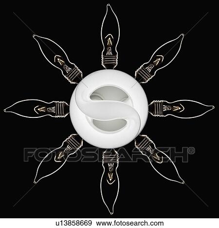 Energy efficient light bulbs in sun shape, studio shot View Large Photo Image Stock Photo - Energy efficient light bulbs in sun shape, studio shot. Fotosearch