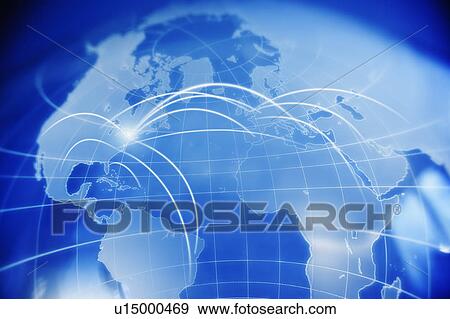 Stock Photo - Global communication. Fotosearch