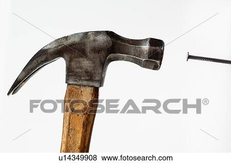 Hammer and nail View Large Photo Image Stock Photo - Hammer and nail. Fotosearch