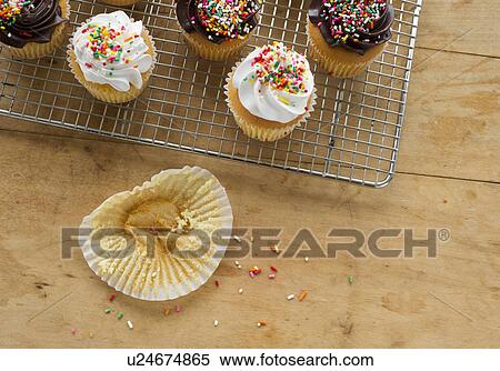 Stock Photography - Homemade cupcakes. Fotosearch