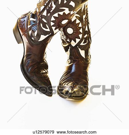 Pair of cowboy shoes View Large Photo Image Stock Photo - Pair of cowboy shoes. Fotosearch