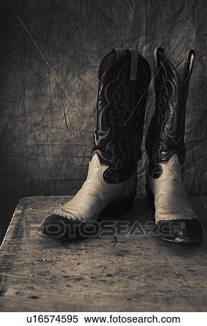 Stock Photography - Pair of cowboy shoes. Fotosearch