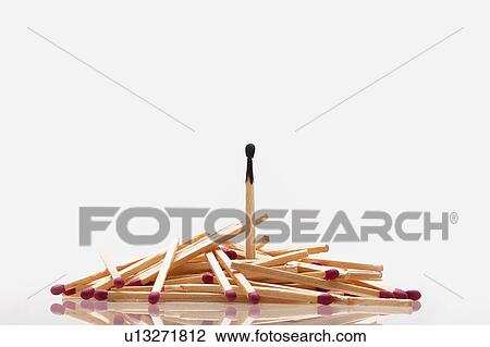 Pile of matches with one burned inside View Large Photo Image Stock Image - Pile of matches with one burned inside. Fotosearch