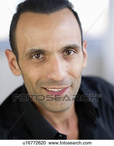 Portrait of smiling mid-adult man View Large Photo Image Stock Image - Portrait of smiling mid-adult man. Fotosearch