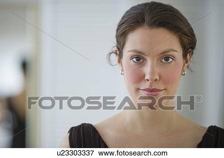 Portrait of young woman View Large Photo Image Stock Photo - Portrait of young woman. Fotosearch