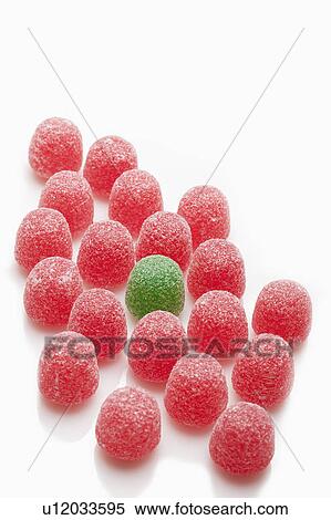 Red jellies and one green View Large Photo Image Stock Photography - Red jellies and one green. Fotosearch