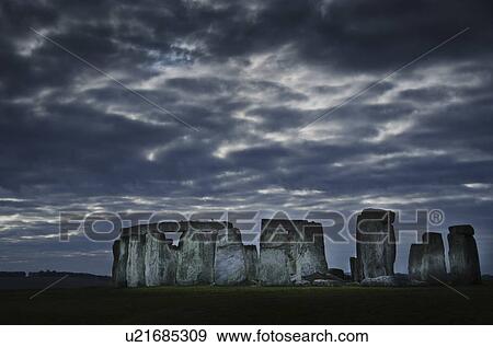 UK, Stonehenge, Scenic view at dawn View Large Photo Image Stock Photo - UK, Stonehenge, Scenic view at dawn. Fotosearch