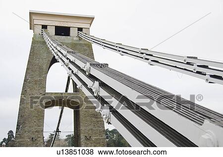 United Kingdom, Bristol, Cliffton Suspension Bridge View Large Photo Image Stock Photo - United Kingdom, Bristol, Cliffton Suspension Bridge. Fotosearch