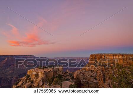 Stock Photography - USA, Arizona, Grand Canyon at sunset. Fotosearch