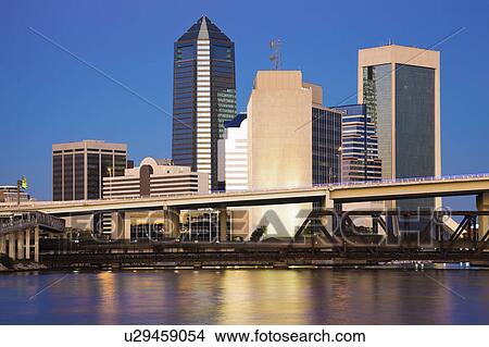 USA, Florida, Jacksonville skyline View Large Photo Image Picture - USA, Florida, Jacksonville skyline. Fotosearch