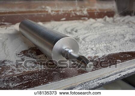 USA, Massachusetts, Boston, rolling pin and flour at pizzeria View Large Photo Image Stock Image - USA, Massachusetts, Boston, rolling pin and flour at pizzeria. Fotosearch