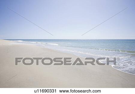 Stock Image - USA, Massachusetts, Cape Cod, Nantucket, coastline. Fotosearch