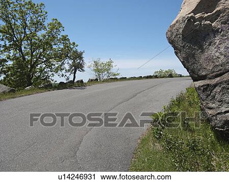 USA, New York State, mountain road View Large Photo Image Stock Image - USA, New York State, mountain road. Fotosearch