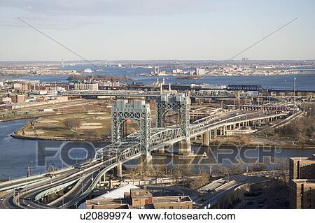 Picture - USA, New York State, New York City, Triboro Bridge. Fotosearch