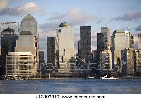 USA, New York State, New York City, Skyline View Large Photo Image Stock Photo - USA, New York State, New York City, Skyline. Fotosearch