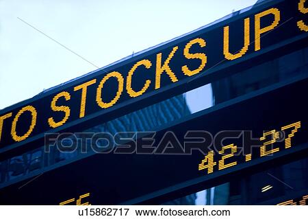 USA, New York State, New York City, Times Square, Stock Quotron, close-up View Large Photo Image Stock Photo - USA, New York State, New York City, Times Square, Stock Quotron, close-up. Fotosearch