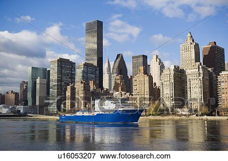 USA, New York State, New York City, Skyline View Large Photo Image Stock Photo - USA, New York State, New York City, Skyline. Fotosearch