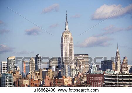 USA, New York State, New York City, Skyline View Large Photo Image Stock Photo - USA, New York State, New York City, Skyline. Fotosearch