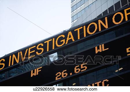 USA, New York State, New York City, Times Square, Stock Quotron, close-up View Large Photo Image Stock Photo - USA, New York State, New York City, Times Square, Stock Quotron, close-up. Fotosearch