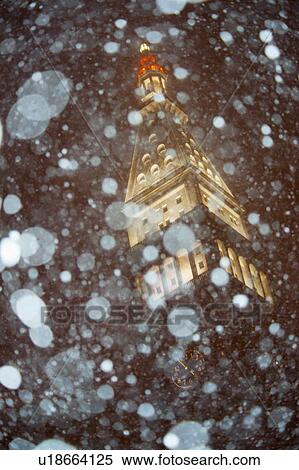 Stock Photography - USA, New York State, New York City, snow storm. Fotosearch