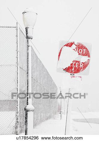USA, New York State, Rockaway Beach, Do Not Enter Sign covered with snow View Large Photo Image Stock Photograph - USA, New York State, Rockaway Beach, Do Not Enter Sign covered with snow. Fotosearch