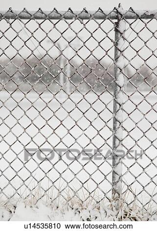 USA, New York State, Rockaway Beach, chainlink fence in winter View Large Photo Image Stock Image - USA, New York State, Rockaway Beach, chainlink fence in winter. Fotosearch
