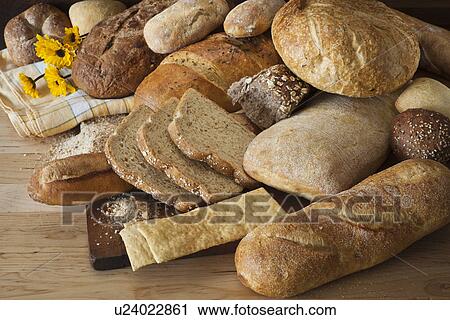 Stock Image - Variation of baked goods. Fotosearch