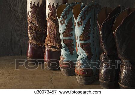 Variation of cowboy shoes View Large Photo Image Stock Photo - Variation of cowboy shoes. Fotosearch