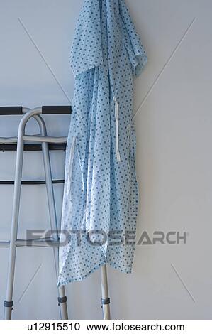 Walking frame and patients gown in hospital View Large Photo Image Stock Image - Walking frame and patients gown in hospital. Fotosearch
