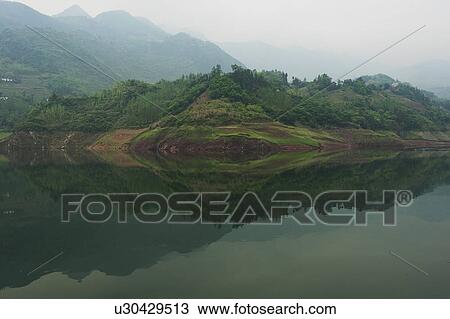 Stock Image - on shennong stream near badong; hubei, china. Fotosearch