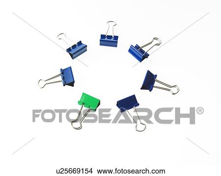 Blue and green bulldog clips on white background View Large Photo Image Picture - Blue and green bulldog clips on white background. Fotosearch