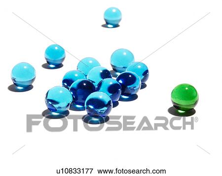 Blue and green glass balls View Large Photo Image Stock Photo - Blue and green glass balls. Fotosearch