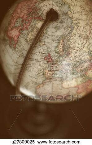 Close up of antique globe View Large Photo Image Stock Photography - Close up of antique globe. Fotosearch