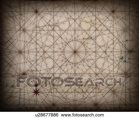 Close up of antique map View Large Photo Image Stock Photograph - Close up of antique map. Fotosearch