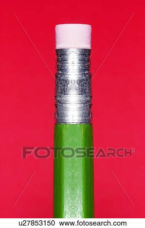 Close-up of pencil with eraser View Large Photo Image Stock Image - Close-up of pencil with eraser. Fotosearch