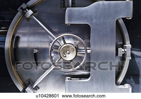 Stock Image - Close up of safe. Fotosearch