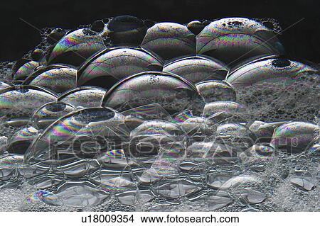Picture - Close up of soap bubbles. Fotosearch