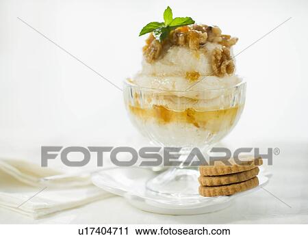 Close up of sundae and cookies View Large Photo Image Stock Image - Close up of sundae and cookies. Fotosearch