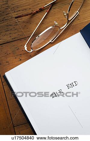 Close up of "the end" page of novel View Large Photo Image Stock Image - Close up of "the end" page of novel. Fotosearch