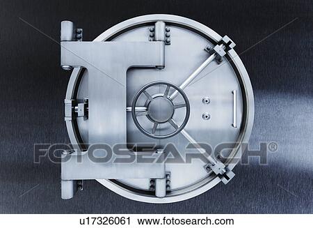 Stock Image - Close up of vaulted door. Fotosearch