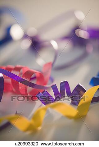 Stock Image - Colorful streamers. Fotosearch