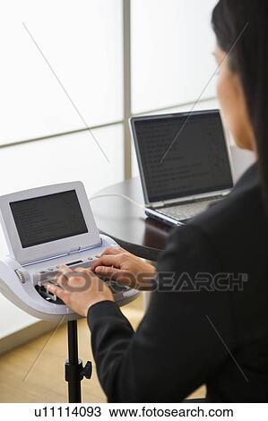 Court stenographer using stenograph machine View Large Photo Image Stock Image - Court stenographer using stenograph machine. Fotosearch