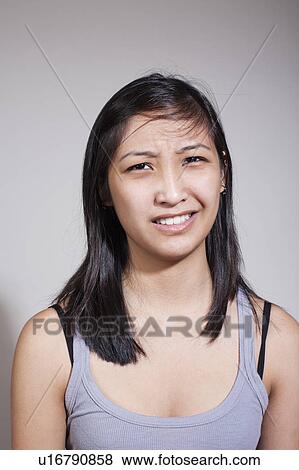 Disgust young woman View Large Photo Image Stock Photo - Disgust young woman . Fotosearch