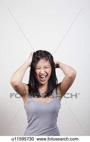 Enthusiastic young woman View Large Photo Image Stock Image - Enthusiastic young woman. Fotosearch