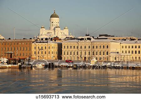 Finland, Helsinki, Lutheran Cathedral View Large Photo Image Stock Image - Finland, Helsinki, Lutheran Cathedral. Fotosearch