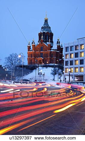 Stock Photo - Finland, Helsinki, Uspenski Cathedral. Fotosearch