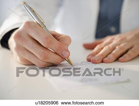 Hand writing prescription View Large Photo Image Stock Photograph - Hand writing prescription. Fotosearch