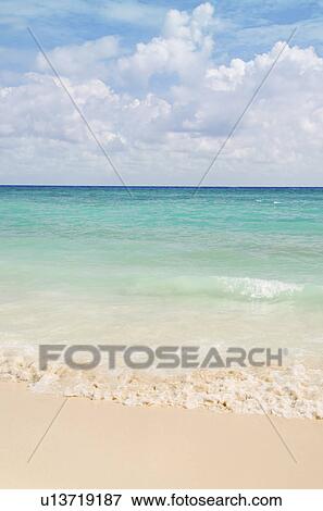 Stock Photo - Mexico, Playa Del Carmen, beach. Fotosearch
