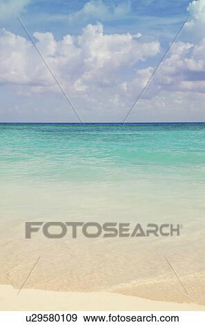 Stock Photo - Mexico, Playa Del Carmen, seascape. Fotosearch